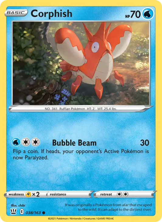 Corphish 38 Battle Styles Pokesingles