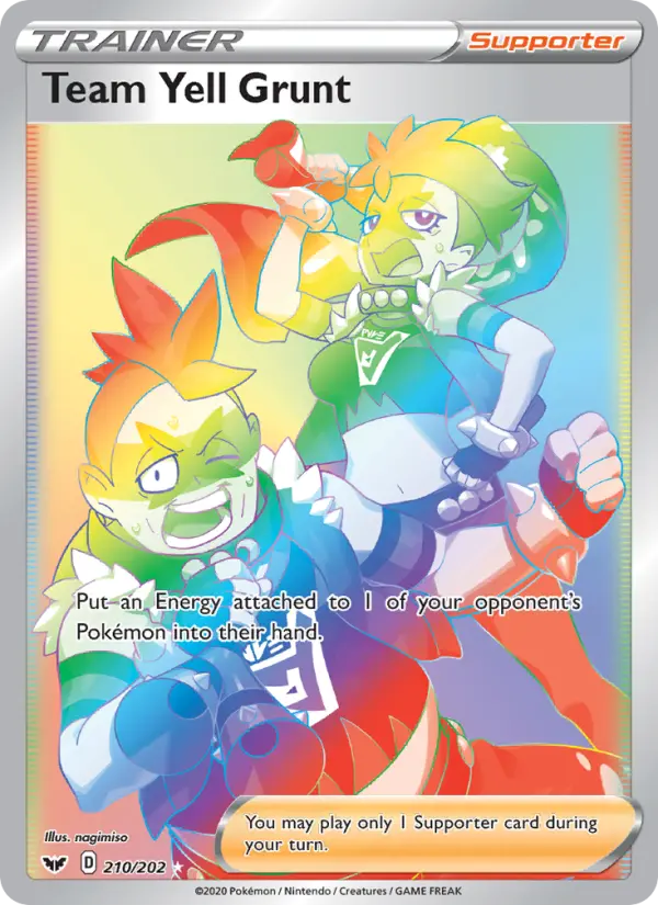 Team Yell Grunt 210 Sword & Shield Pokesingles