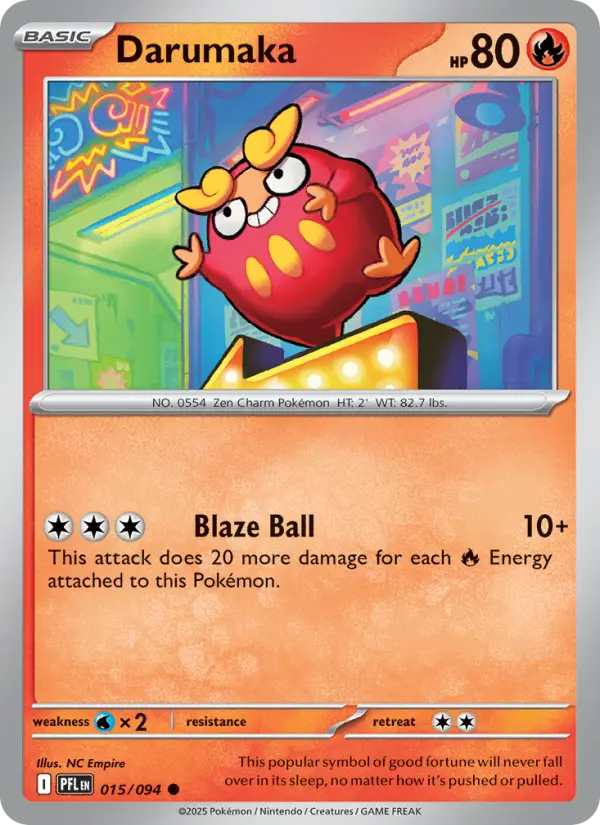 Darumaka 15 Phantasmal Flames Pokesingles