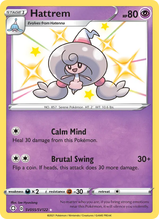 Hattrem SV055 Shining Fates Pokesingles