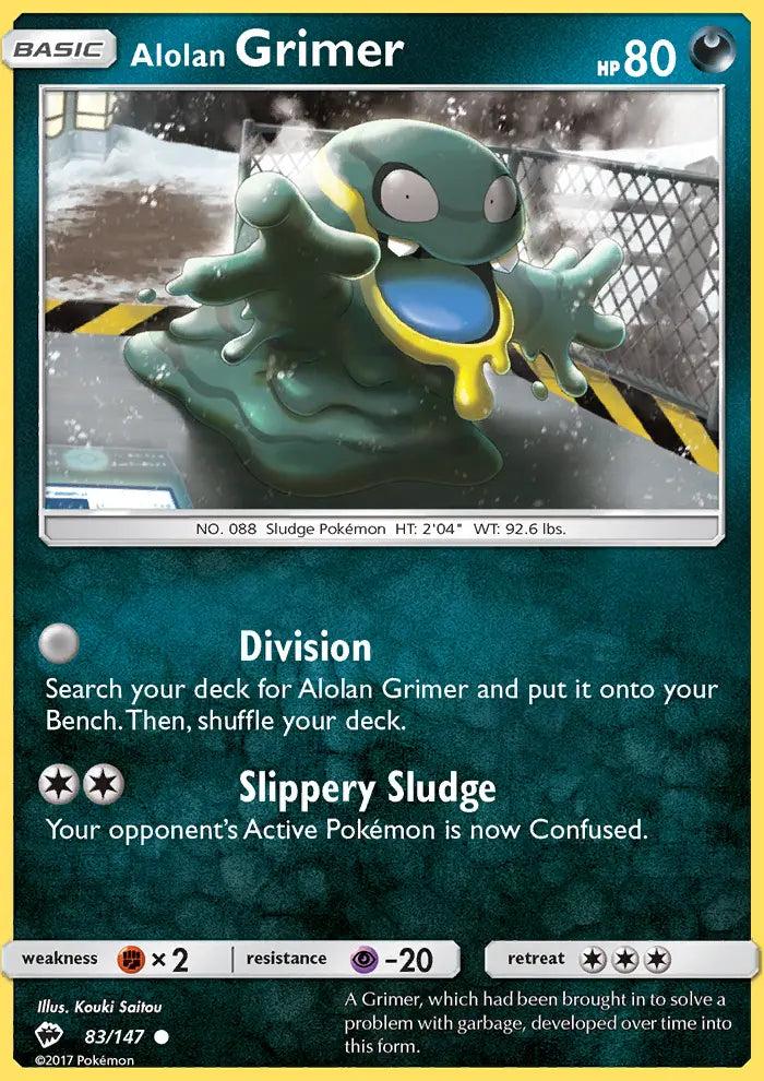 Alolan Grimer 83 Burning Shadows Pokesingles