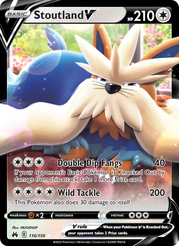Stoutland V 116 Crown Zenith Pokesingles