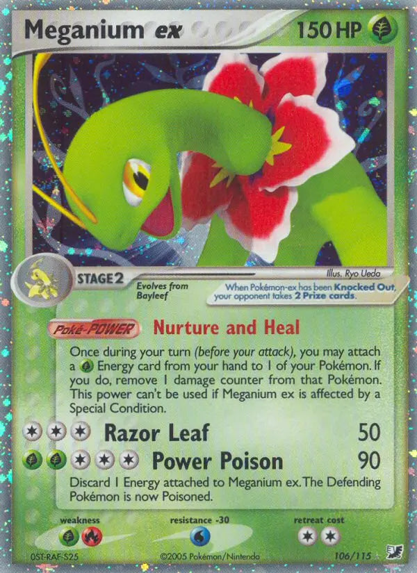 Meganium ex 106 Unseen Forces Pokesingles