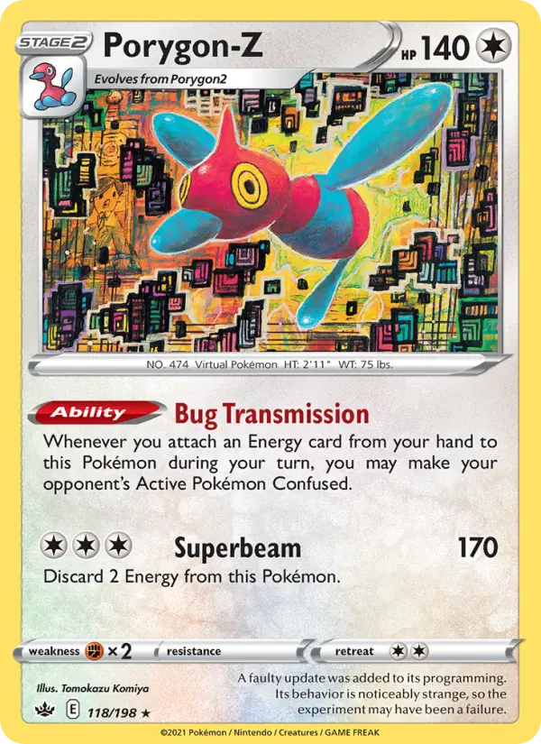 Porygon-Z 118 Chilling Reign Pokesingles