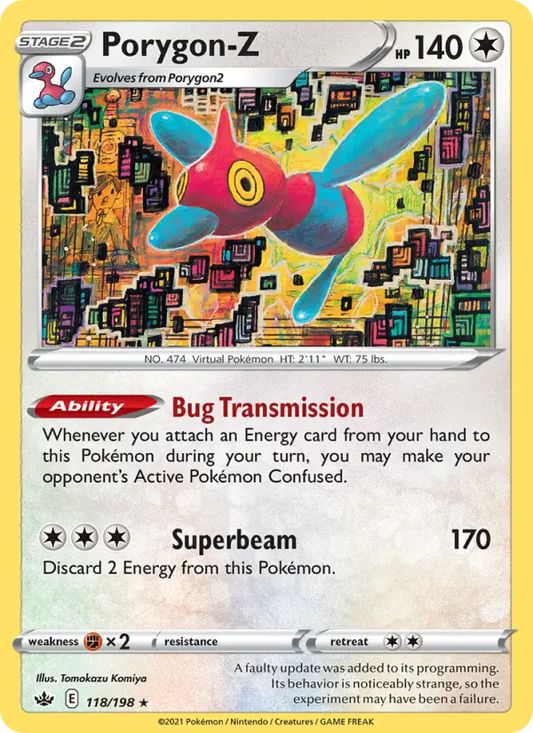 Porygon-Z 118 Chilling Reign Pokesingles