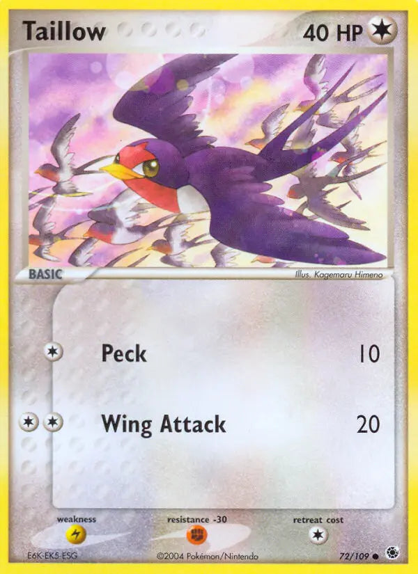 Taillow 72 Ruby & Sapphire Pokesingles