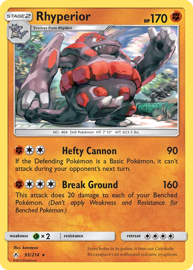 Rhyperior 95 Unbroken Bonds Pokesingles