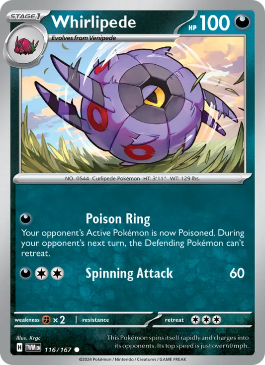 Whirlipede 116 Twilight Masquerade Pokesingles