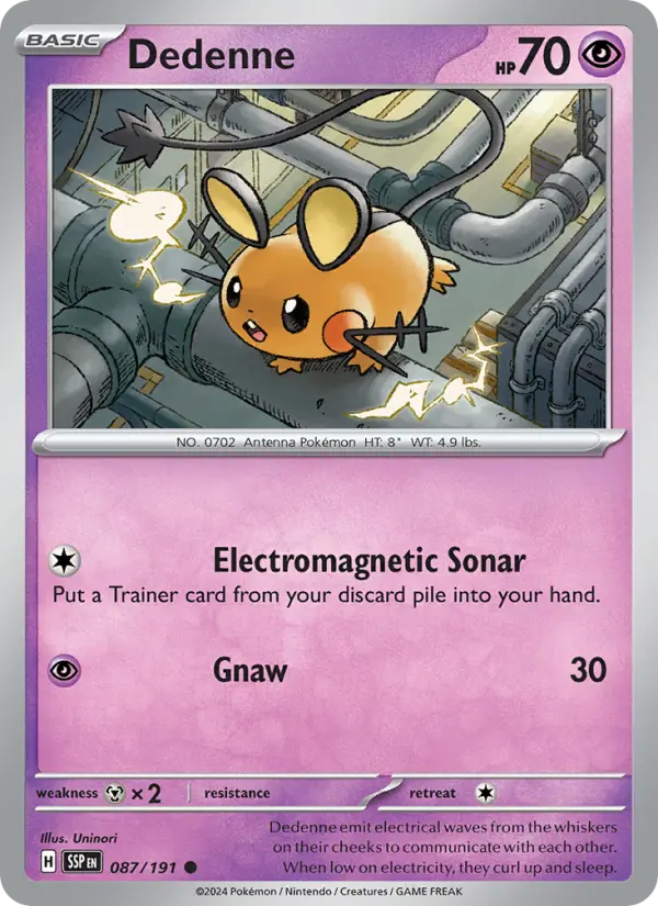 Dedenne 87 Surging Sparks Pokesingles