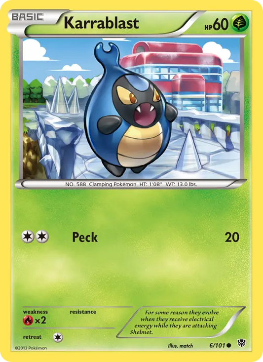 Karrablast 6 Plasma Blast Pokesingles