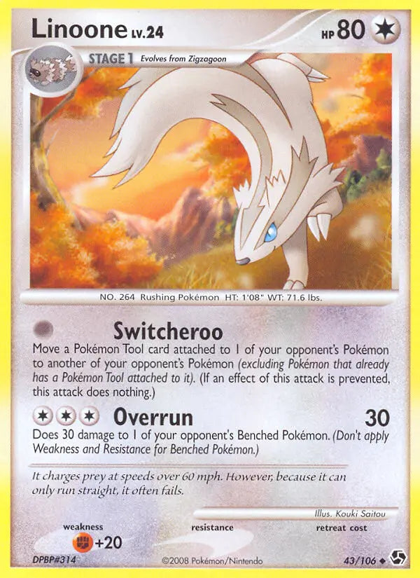 Linoone 43 Great Encounters Pokesingles