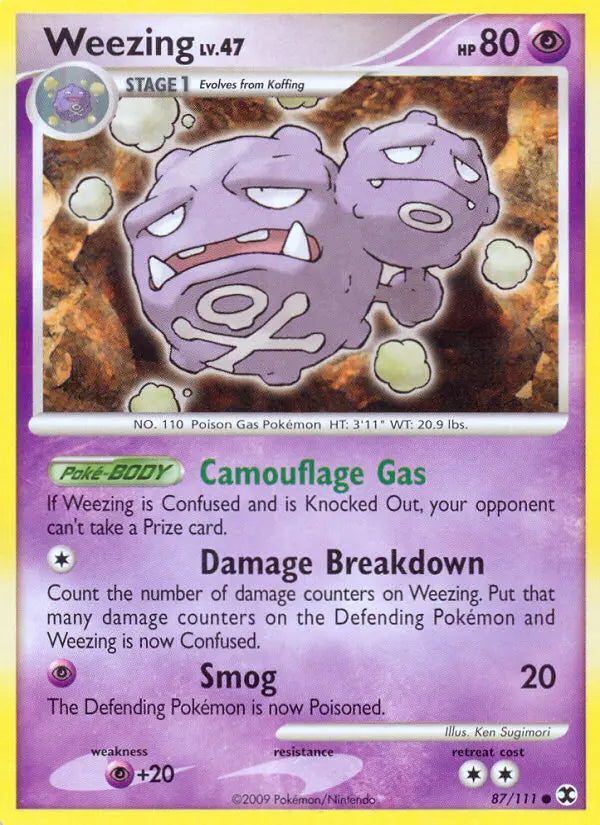Weezing 87 Rising Rivals Pokesingles