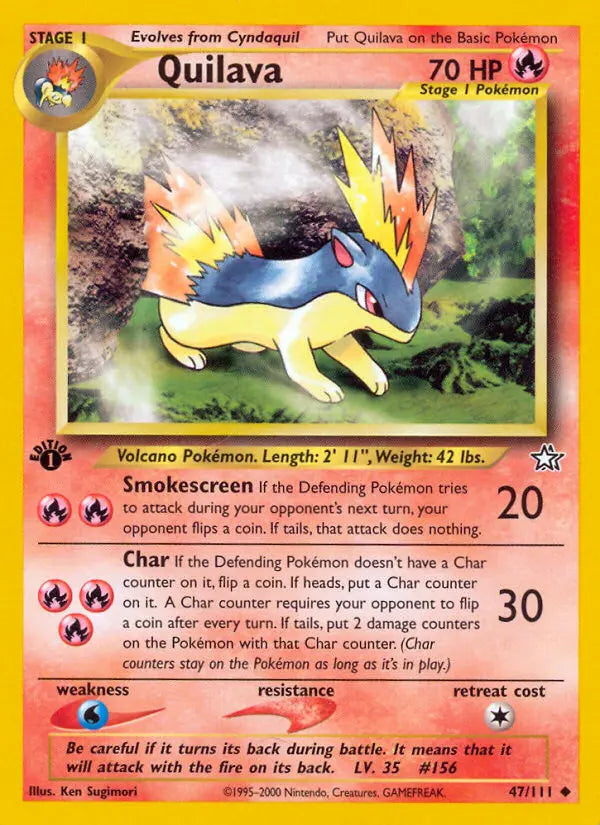 Quilava 47 Neo Genesis Pokesingles