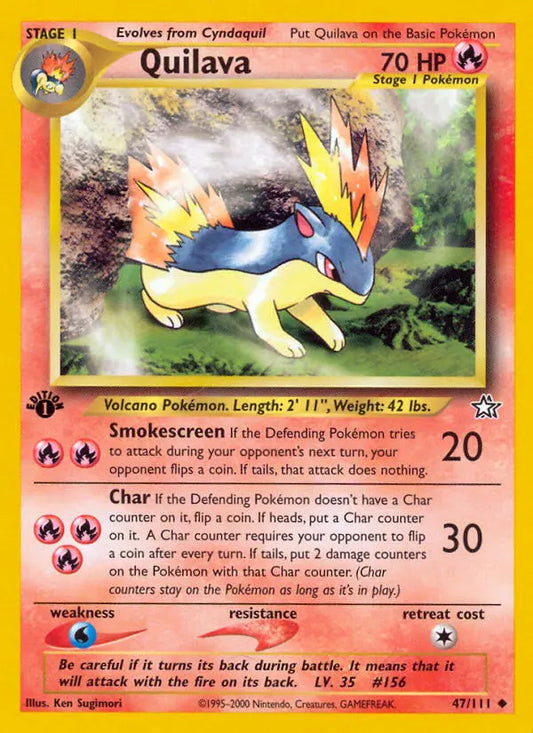 Quilava 47 Neo Genesis Pokesingles