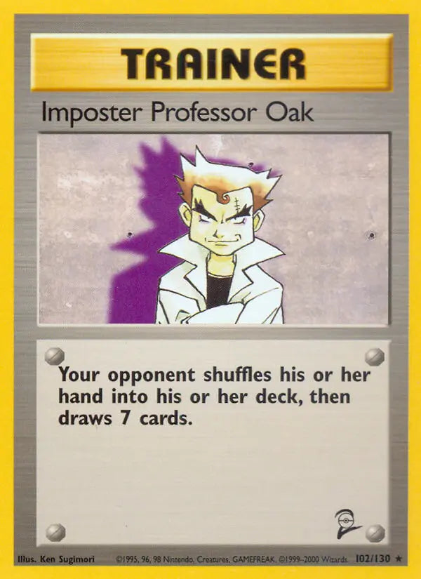 Impostor Professor Oak 102 Base Set 2 Pokesingles
