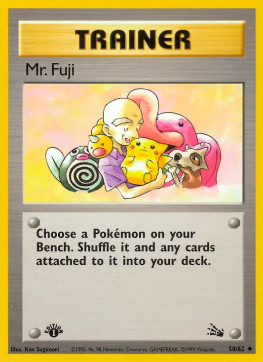 Mr. Fuji 58 Fossil Pokesingles