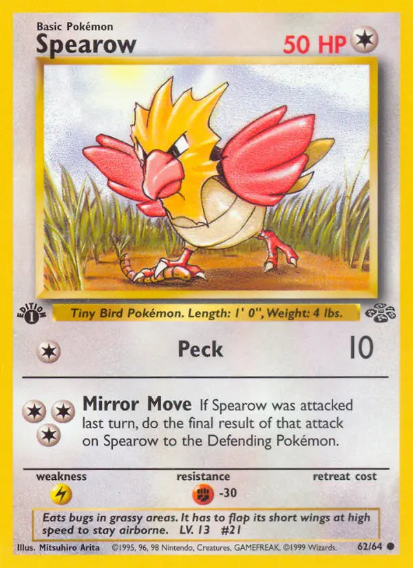 Spearow 62 Jungle Pokesingles