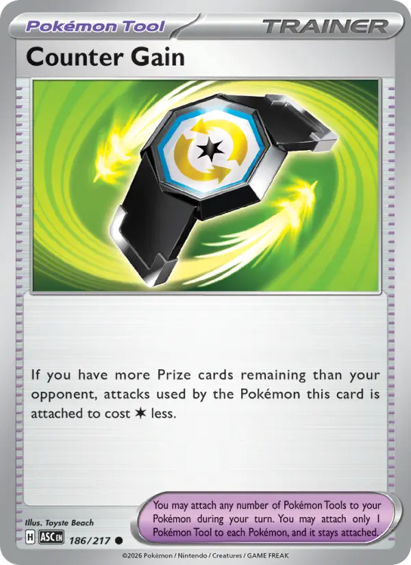 Counter Gain 186 Ascended Heroes Pokesingles