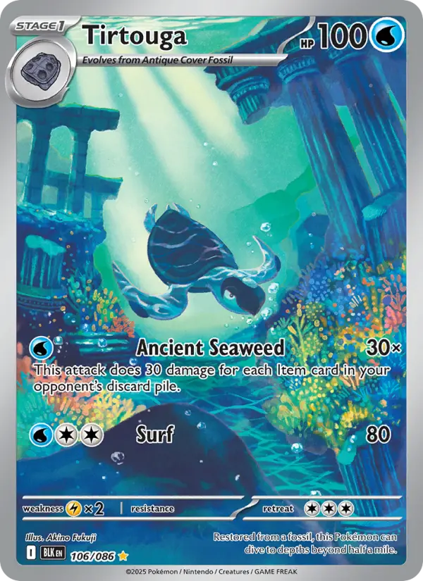 Tirtouga 106 Black Bolt Pokesingles