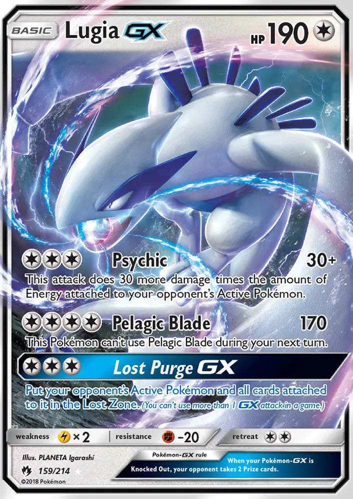 Lugia GX 159 Lost Thunder Pokesingles