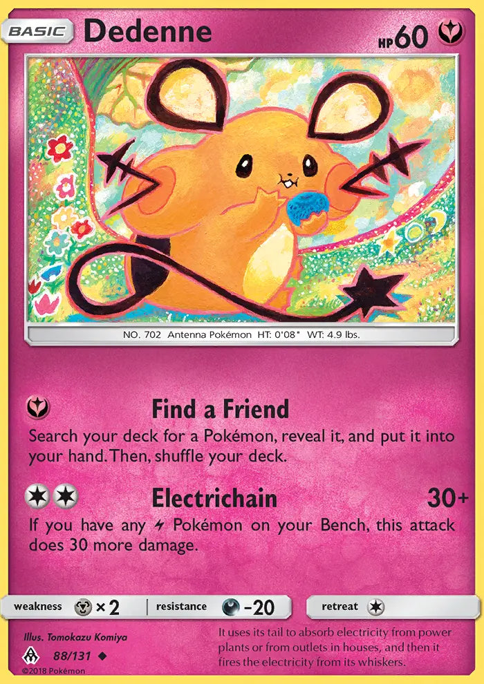 Dedenne 88 Forbidden Light Pokesingles