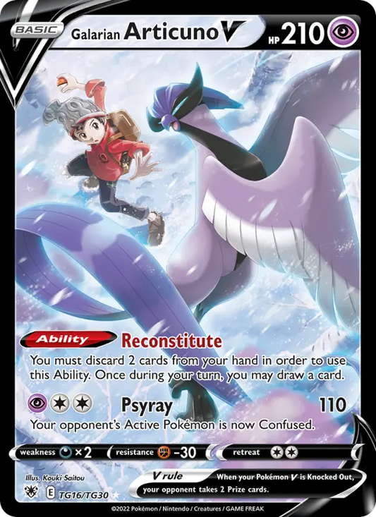 Galarian Articuno V TG16 Astral Radiance Pokesingles