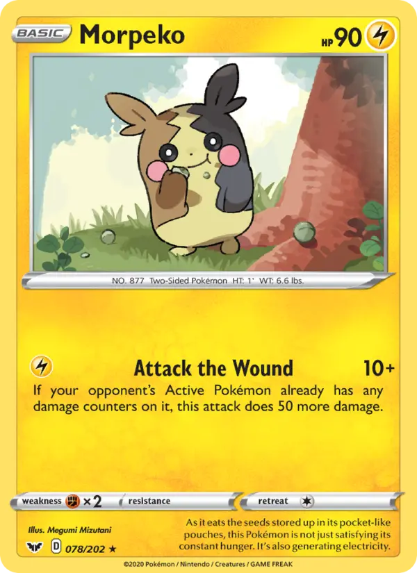 Morpeko 78 Sword & Shield Pokesingles