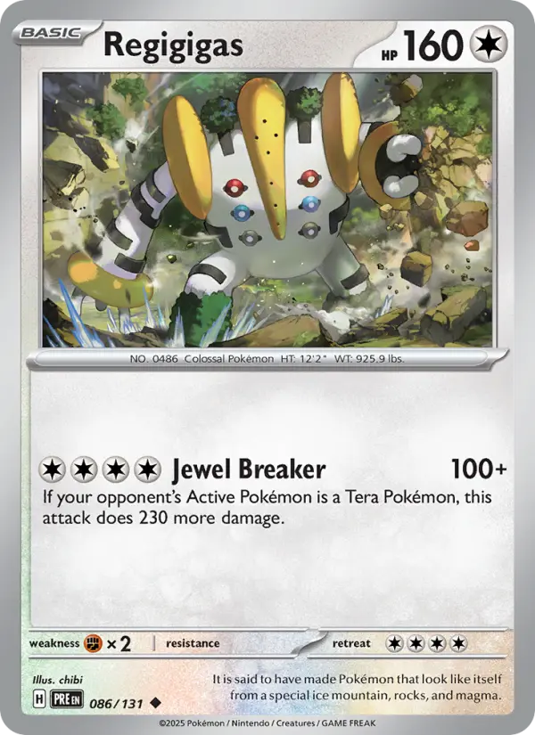 Regigigas 86 Prismatic Evolutions Pokesingles