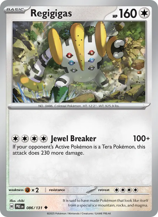 Regigigas 86 Prismatic Evolutions Pokesingles