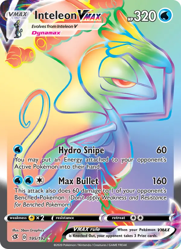 Inteleon VMAX 195 Rebel Clash Pokesingles