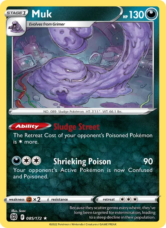 Muk 85 Brilliant Stars Pokesingles