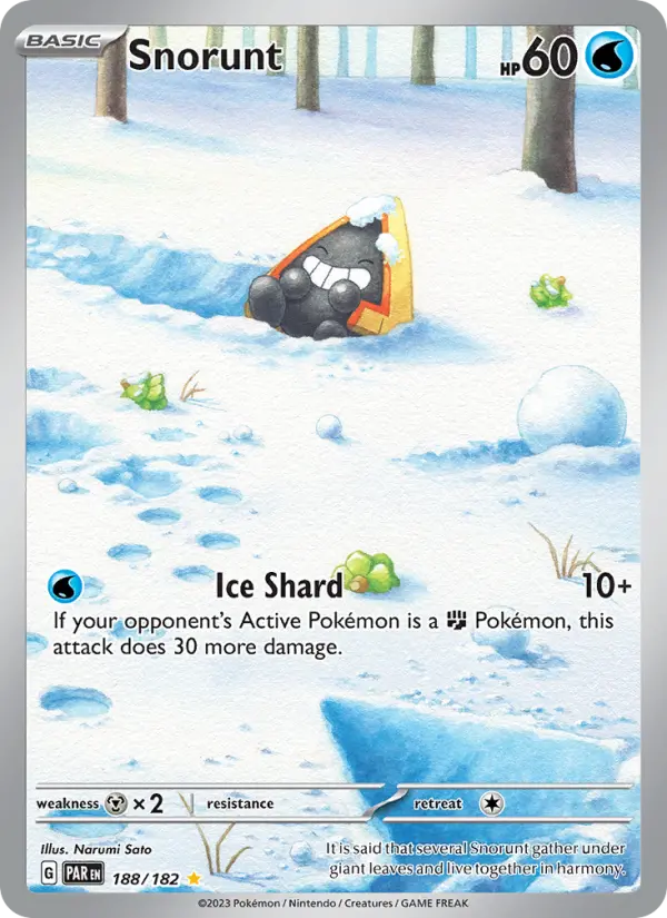 Snorunt 188 Paradox Rift Pokesingles