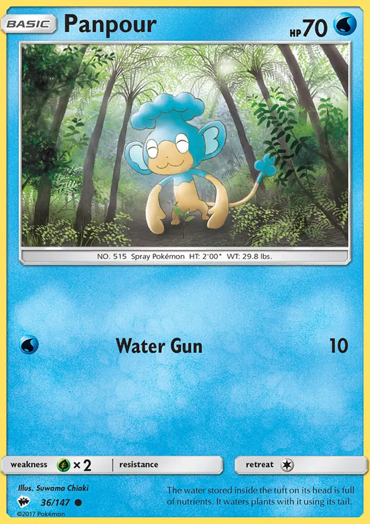 Panpour 36 Burning Shadows Pokesingles
