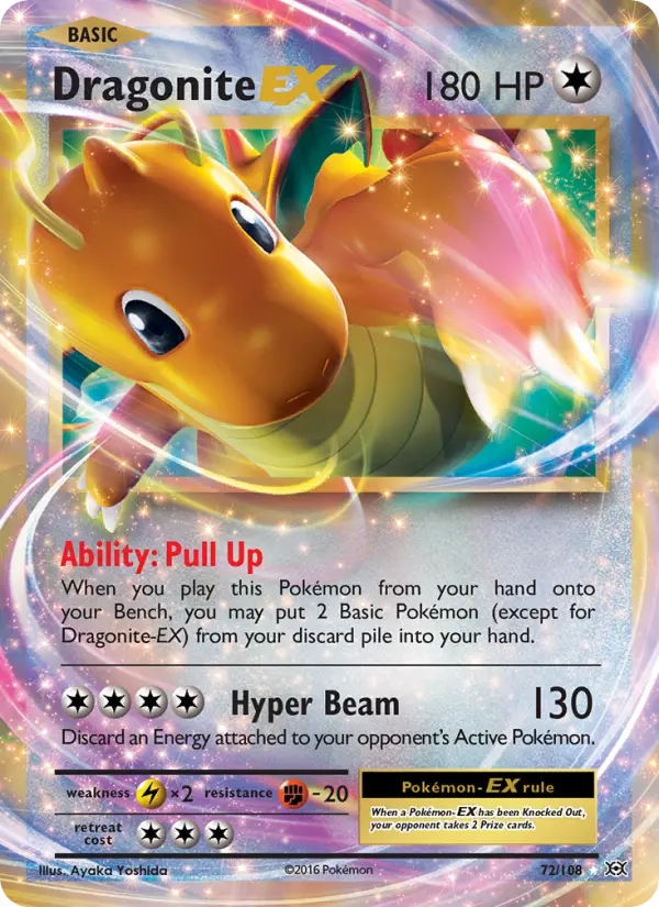 Dragonite EX 72 Evolutions Pokesingles
