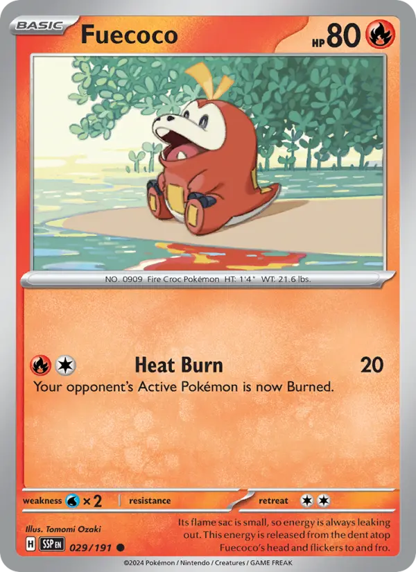 Fuecoco 29 Surging Sparks Pokesingles