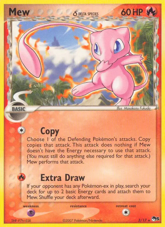 Mew δ 3 POP Series 5 Pokesingles