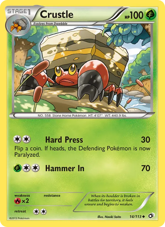 Crustle 14 Legendary Treasures Pokesingles