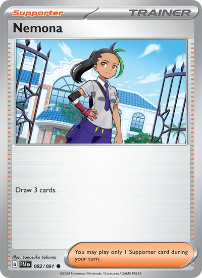 Nemona 82 Paldean Fates Pokesingles