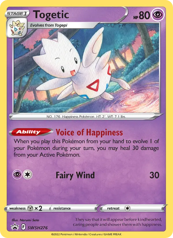 Togetic SWSH276 SWSH Black Star Promos Pokesingles