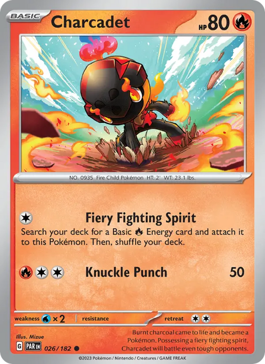 Charcadet 26 Paradox Rift Pokesingles