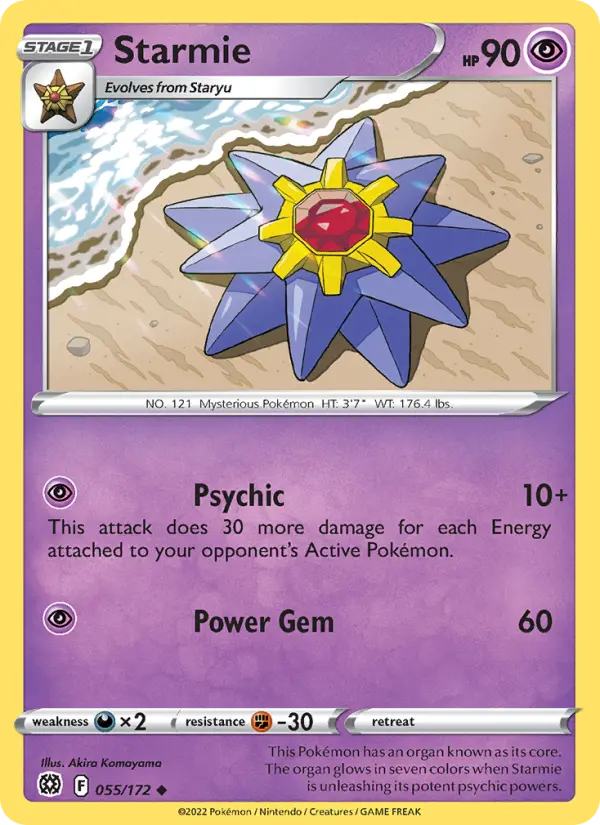 Starmie 55 Brilliant Stars Pokesingles