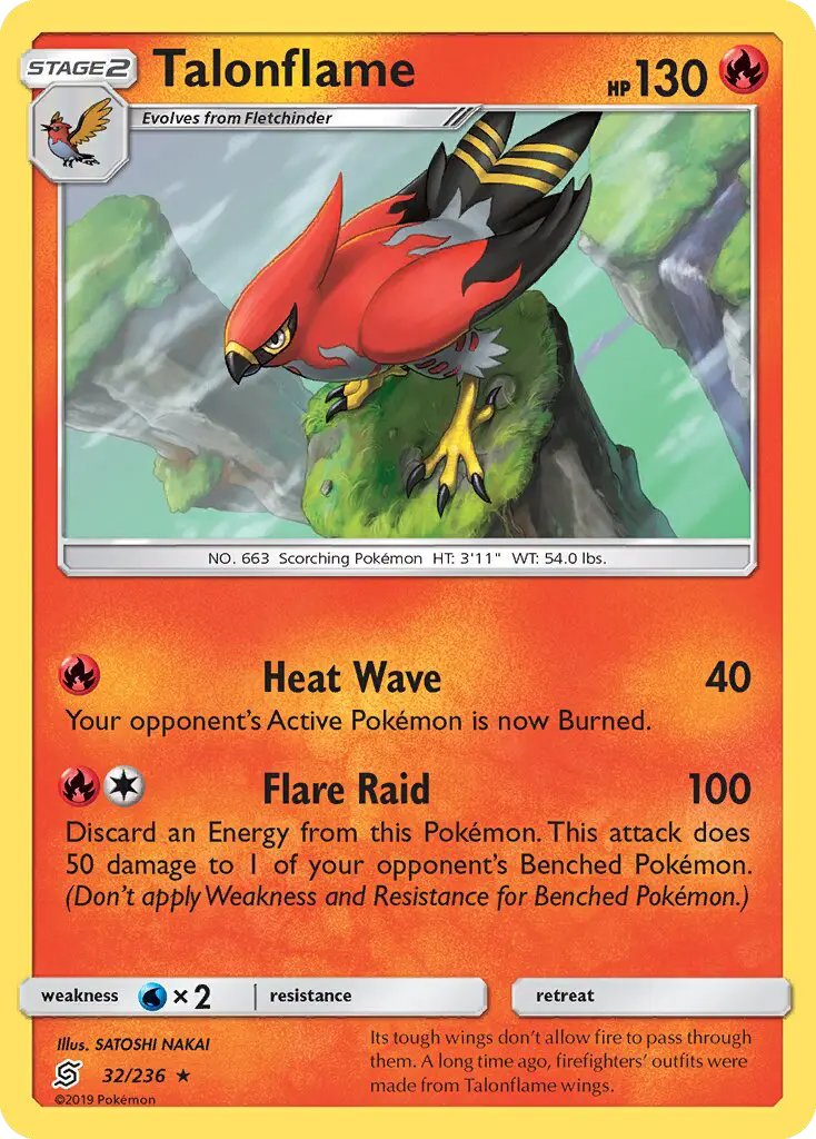 Talonflame 32 Unified Minds Pokesingles