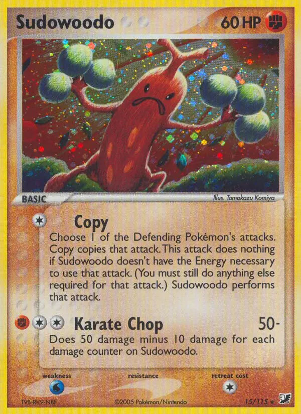 Sudowoodo 15 Unseen Forces Pokesingles