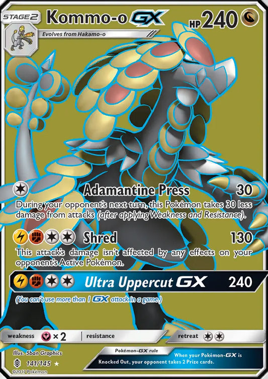 Kommo-o GX 141 Guardians Rising Pokesingles