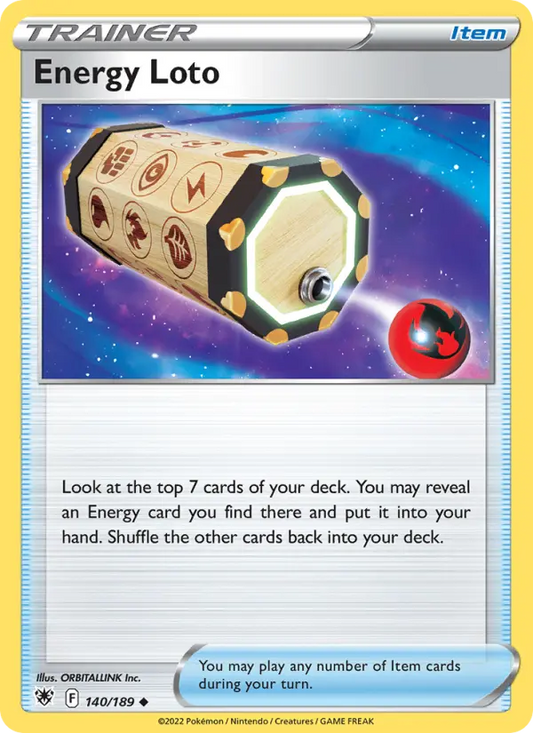 Energy Loto 140 Astral Radiance Pokesingles