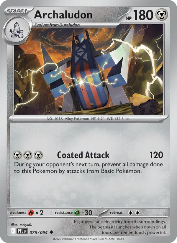 Archaludon 75 Phantasmal Flames Pokesingles