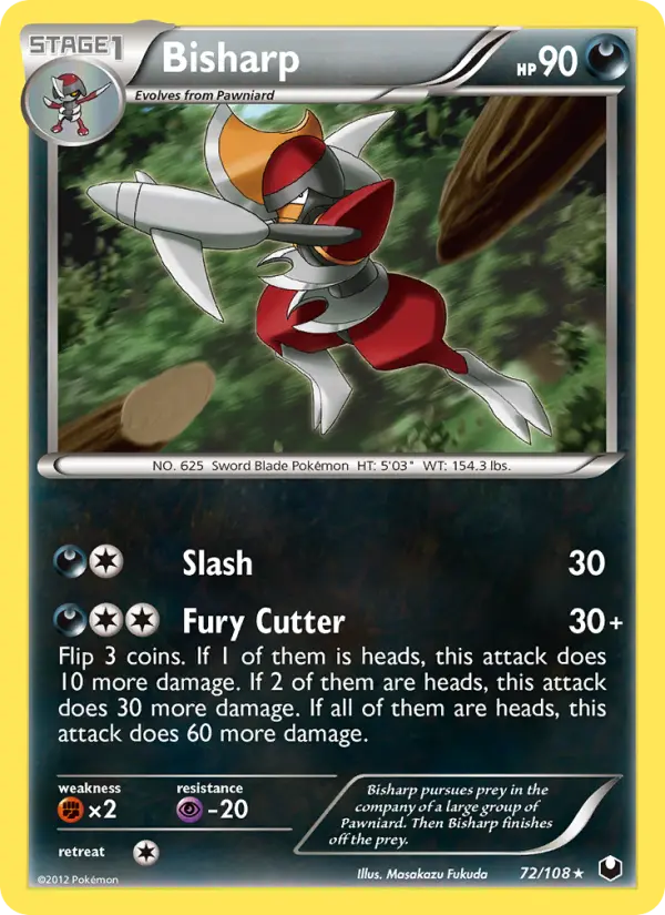 Bisharp 72 Dark Explorers Pokesingles