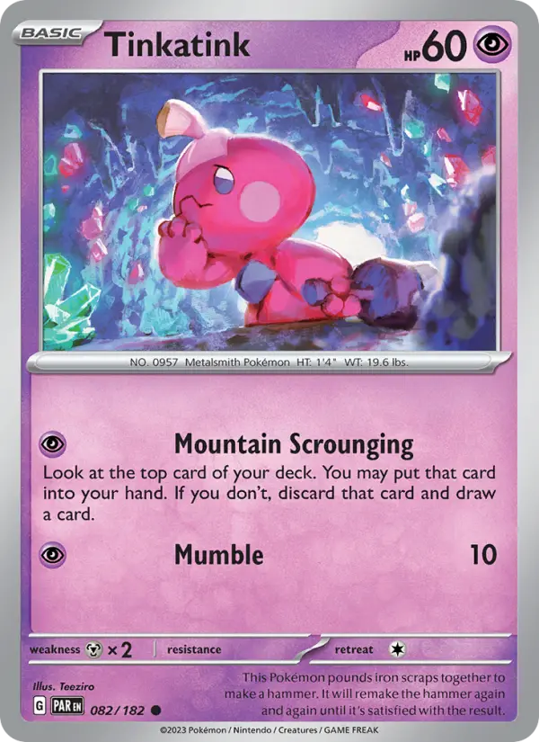 Tinkatink 82 Paradox Rift Pokesingles