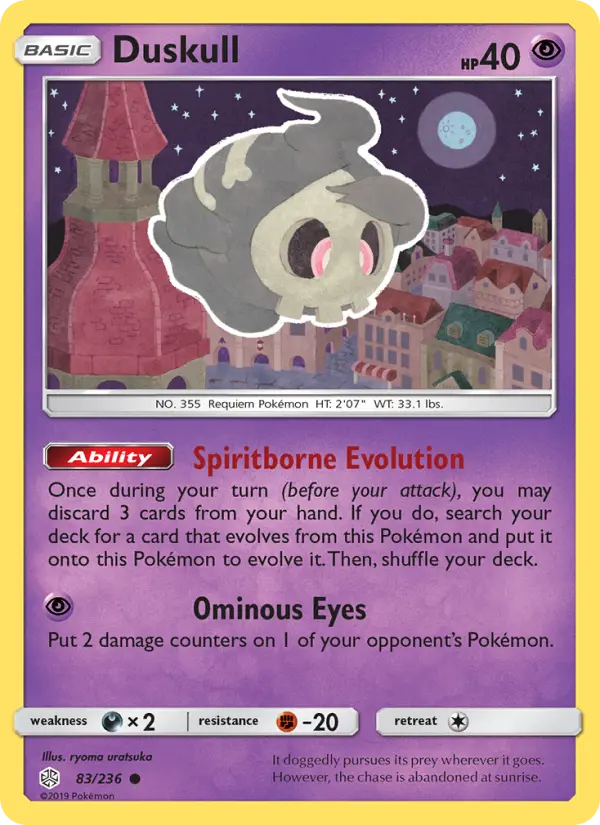 Duskull 83 Cosmic Eclipse Pokesingles