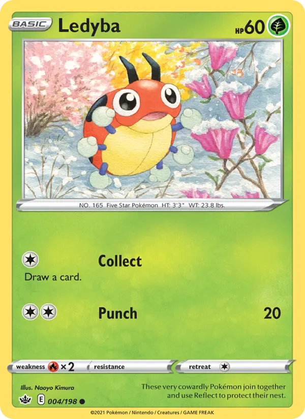 Ledyba 4 Chilling Reign Pokesingles